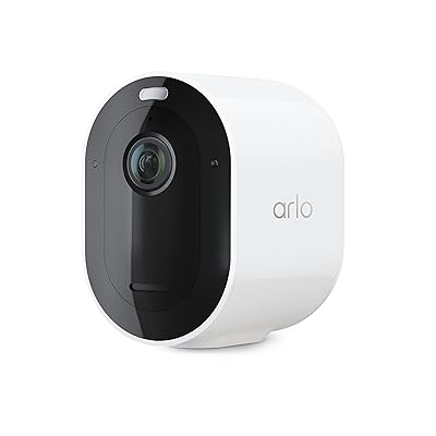 Arlo Pro 5S Spotlight Security Camera 2K HDR | Outdoor | Wireless | Dual-Band Wi-Fi Connects to Strongest Network |12X Zoom, 2-Way Audio, Siren, Color Night Vision,Live Stream(White, 4 Cameras)