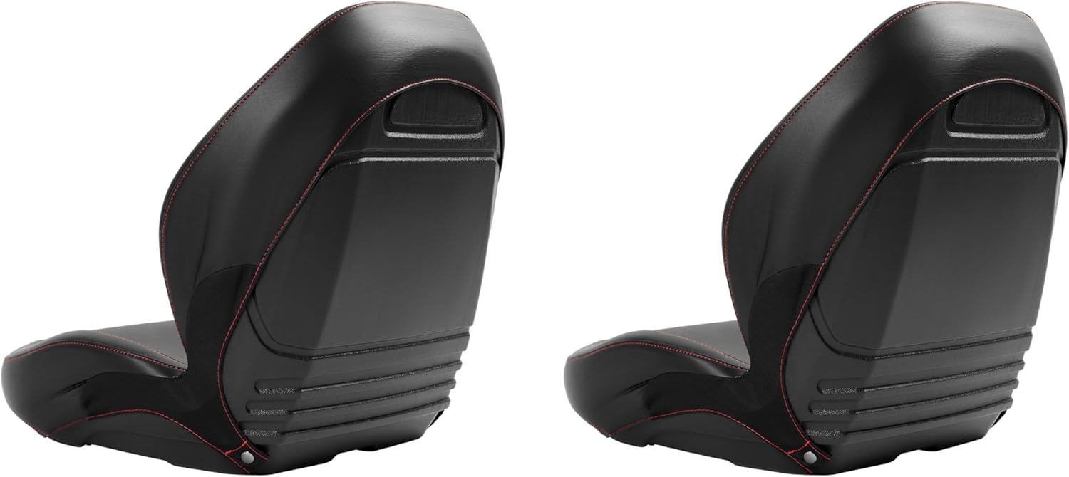 2PCs Complete Seats Compatible with Yamaha Rhino 450 660 700 Series Replacement for 5UG-F4710-00-00 Plastic Bucket Seats Replacement Black