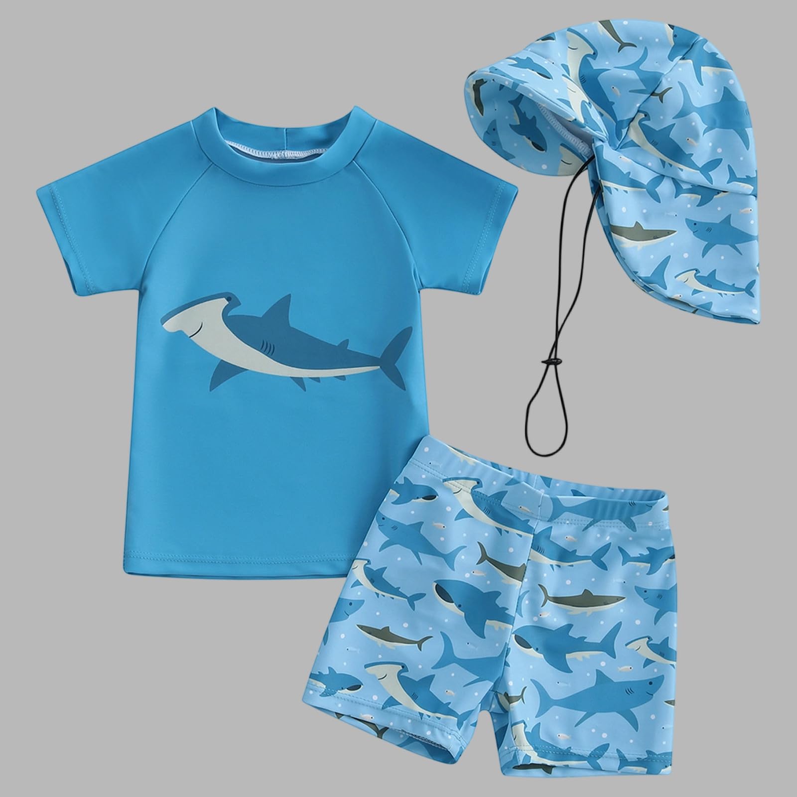 Generico Costume Bambino Anti UV Costume Neonato Anti UV 8 Anni Tuta Neonata Protezione Bambina 6 9 Mesi Mare Intero Costumi Cappello Bagno da Piscina Bimbo 100 UPF 50 Costumino 3 4 Maglietta Vestiti