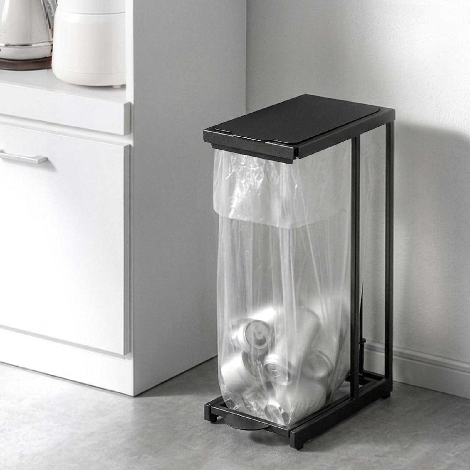 Amazon｜タンスのゲン ゴミ箱 30l 単品 ペダル式 蓋付き 縦開き スリム