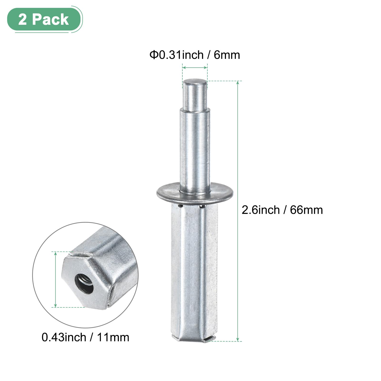 M METERXITY 2-Pack Folding Door Top Pivot C, Folding Door Hardware Repair Kit Closet Hardware Replacement Parts for Sliding Wardrobe - Image 3