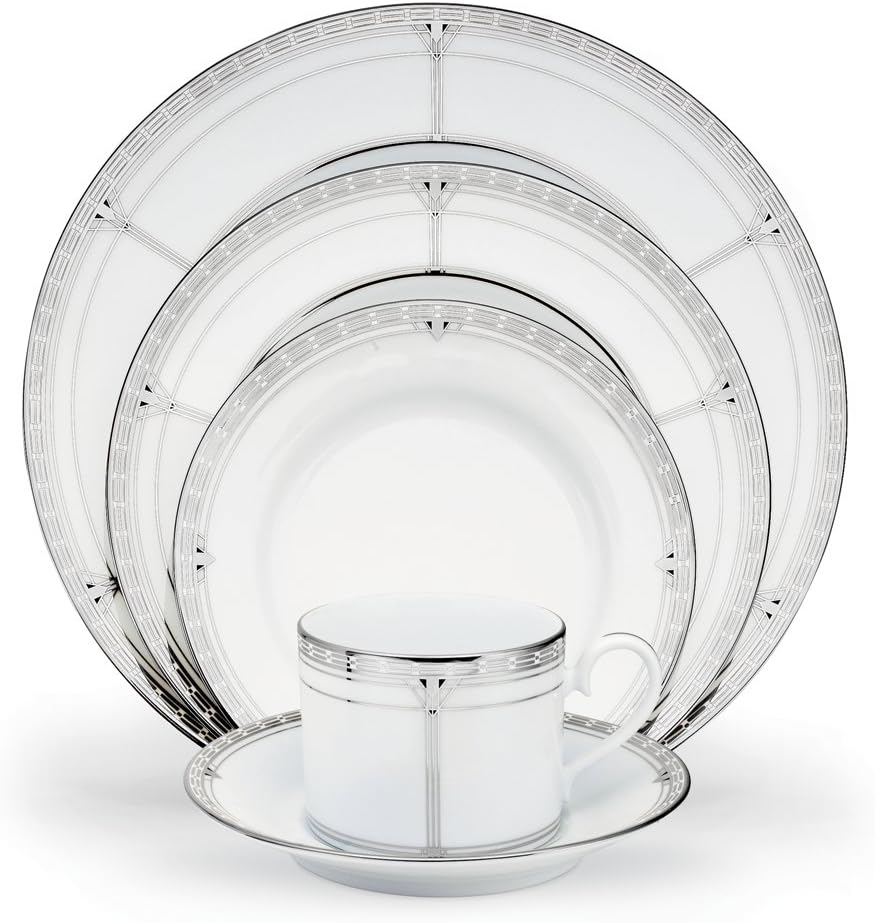 Noritake Palmer Platinum 5Piece Place Setting Dinnerware Sets Dinnerware Sets