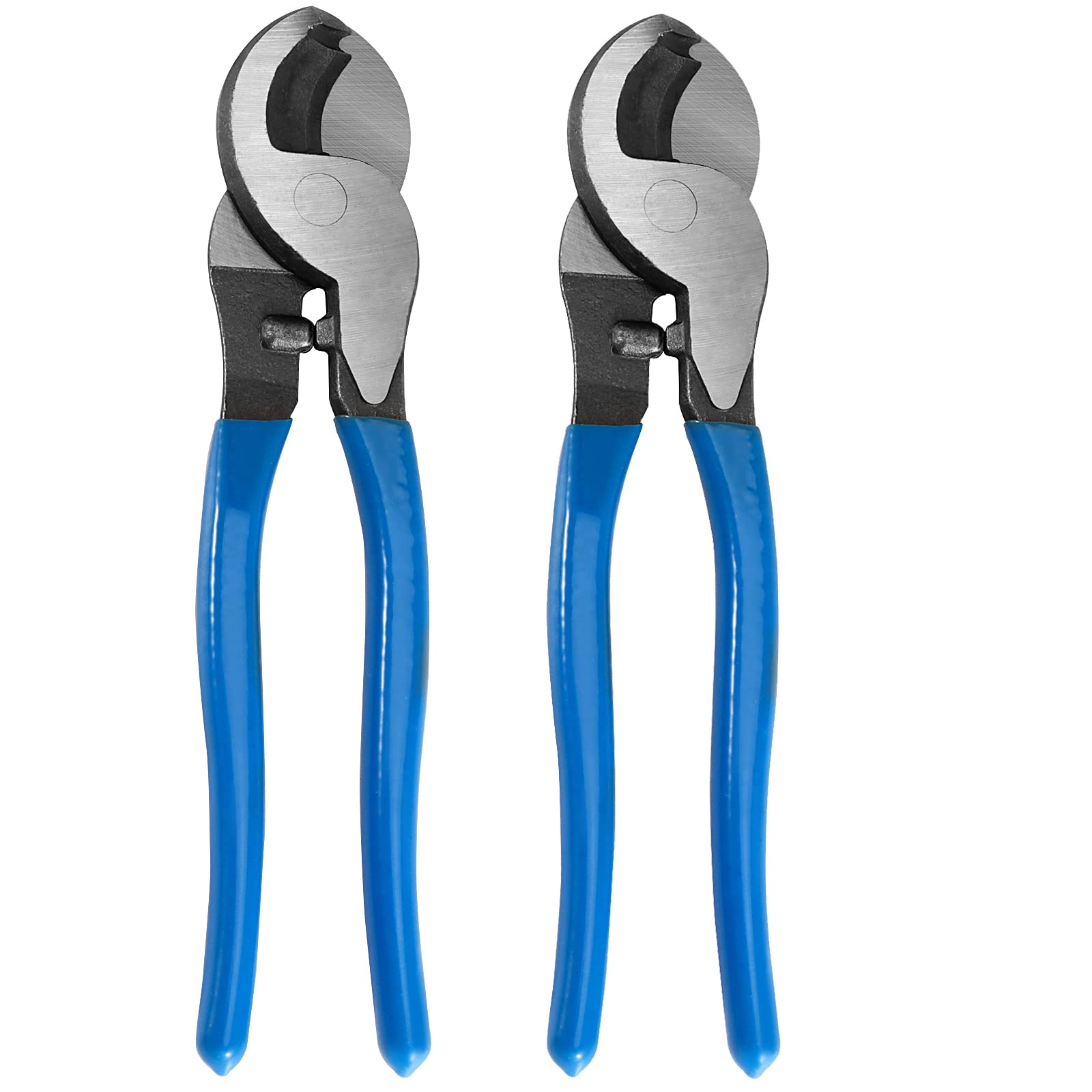 HEIHAK 2 Pack 10 Inch Cable Cutter, Heavy Duty High Leverage Cable Cutter for Aluminum Copper Communications Cable