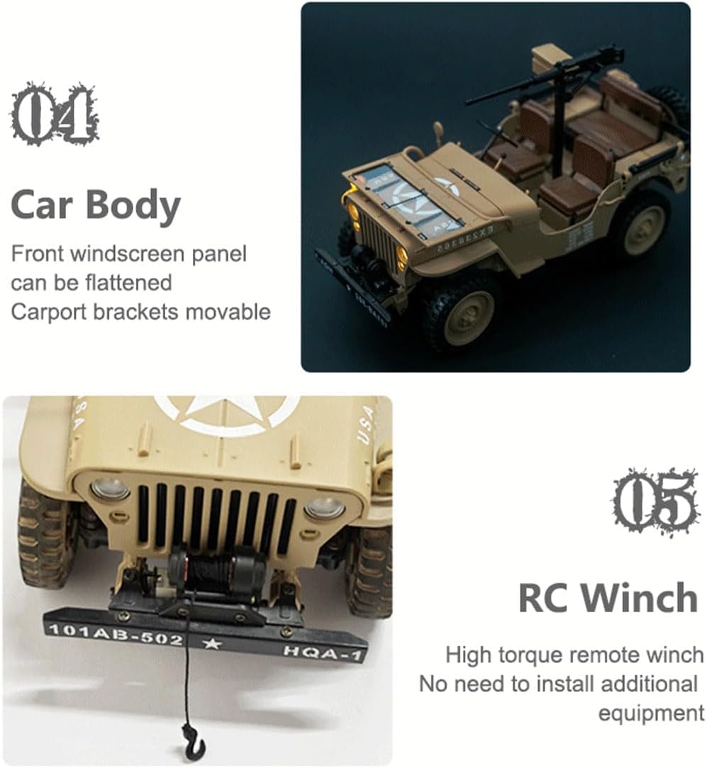 GoAssemb HG4-58 RC Car with various accessories