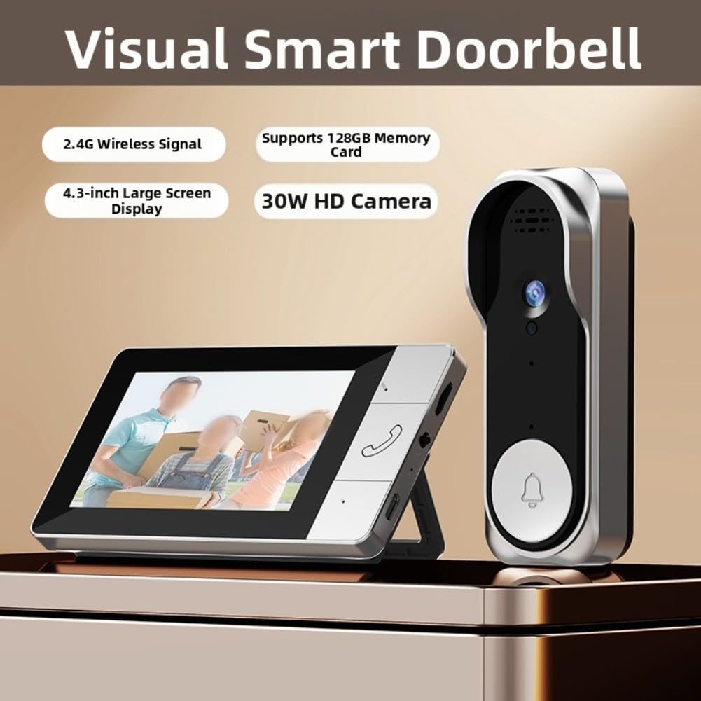 Visiophone Fil 4.3" Communication Bidirectionnelle Visiophone