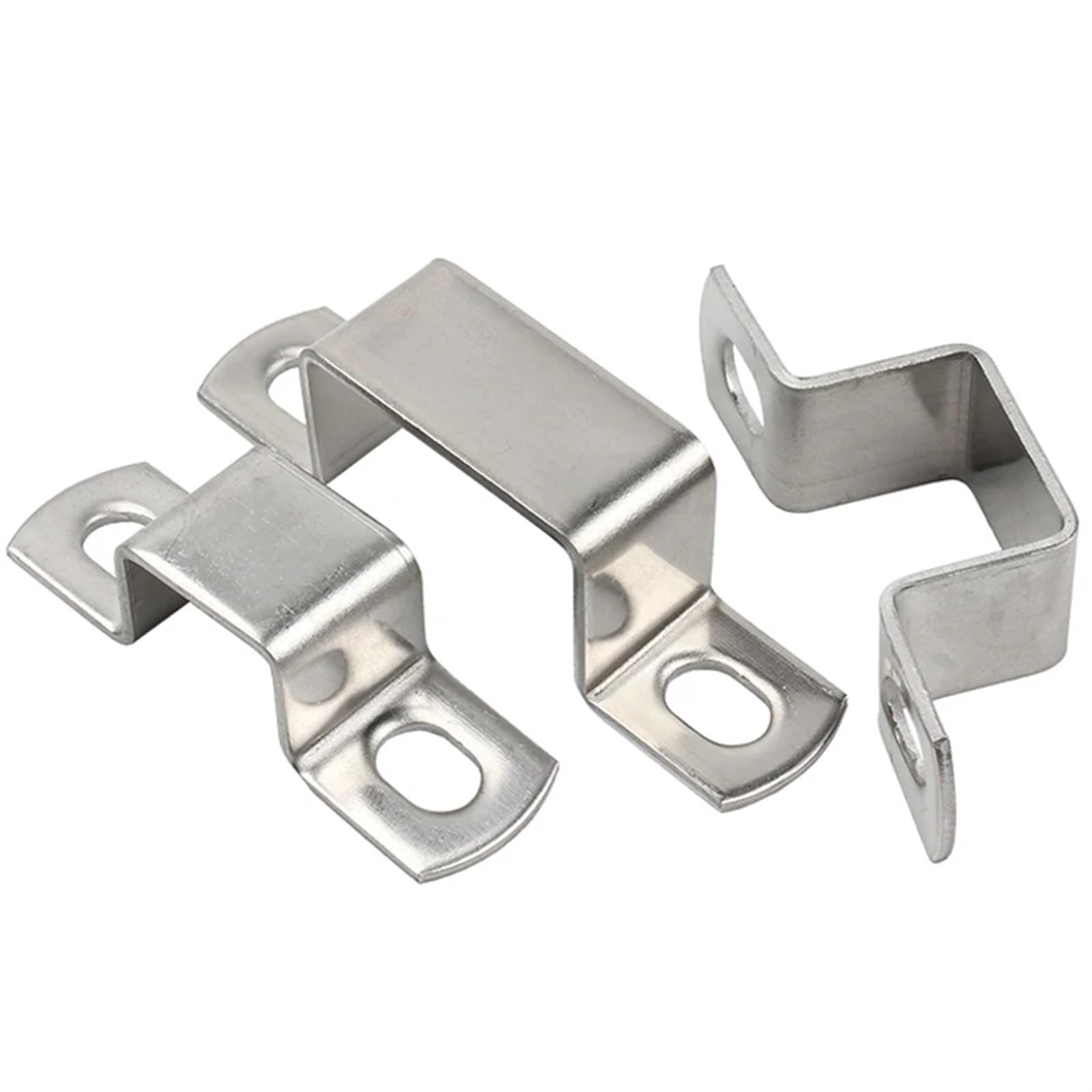 Rohrclips Rohrclips, U-Rohrschelle aus Edelstahl, verdickter quadratischer und rechteckiger M-förmiger U-förmiger Pferderückenrohr-Sattelclip, Schnalle, Kehlkopfreifenrohrkarte aus Edelstahl 304(95 x