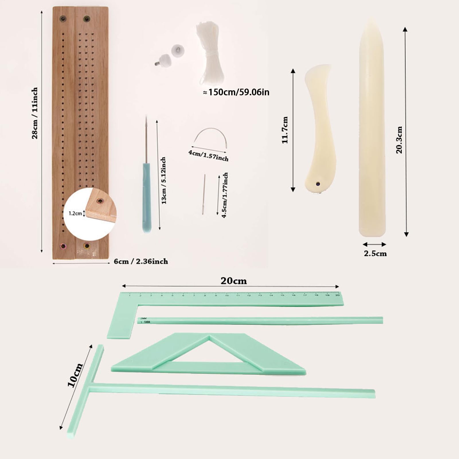 Book Binding Kits, Handmade Rebinding Set, Portable Journal Binder, Awl Needle Manual Tool, Craft Supply for Students, School, Notebooks, Álbumes, Home, Entusiasts, Adultos, Scrapbooks, File Making