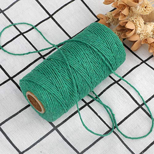 Image of jijAcraft Green Twine String, 328 Feet St. Patrick's Day Bakers Twine String, 2MM Heavy Duty Packing String for St. Patrick's Day DIY Crafts Decoration, Gift Wrapping, Present Craft Wrapping