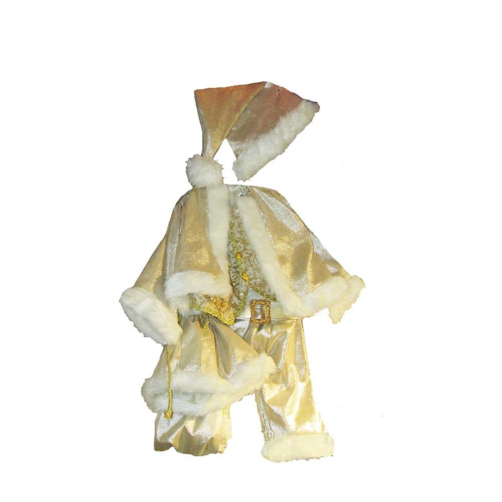 Kurt Adler Père Noël grande taille 91 cm statuette dorée et argentée