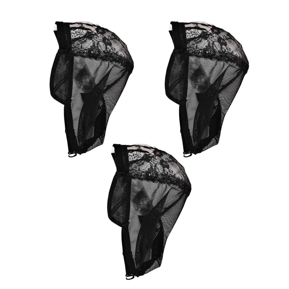 SHERCHPRY 3pcs Hair Net for Wig Making Stretchable Lace Wig Caps Durable Mesh Head Covers for Comfort for Fashion Everyday Use