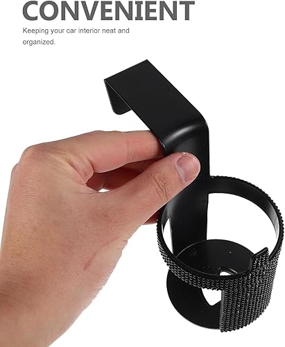 Miniatura 4 de Car Cup Holder with Rhinestone Hook for Vehicle Drink Storage Space-Saving Car Organizer Cup Holder with Hanging Hook Truck Office Home Use Interior