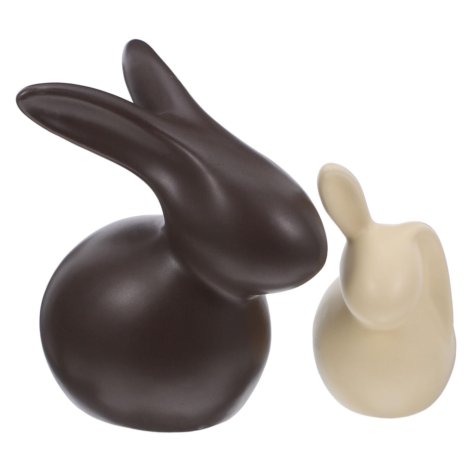 Figurines de lapins céramique pour rompre la monotonie du salon
