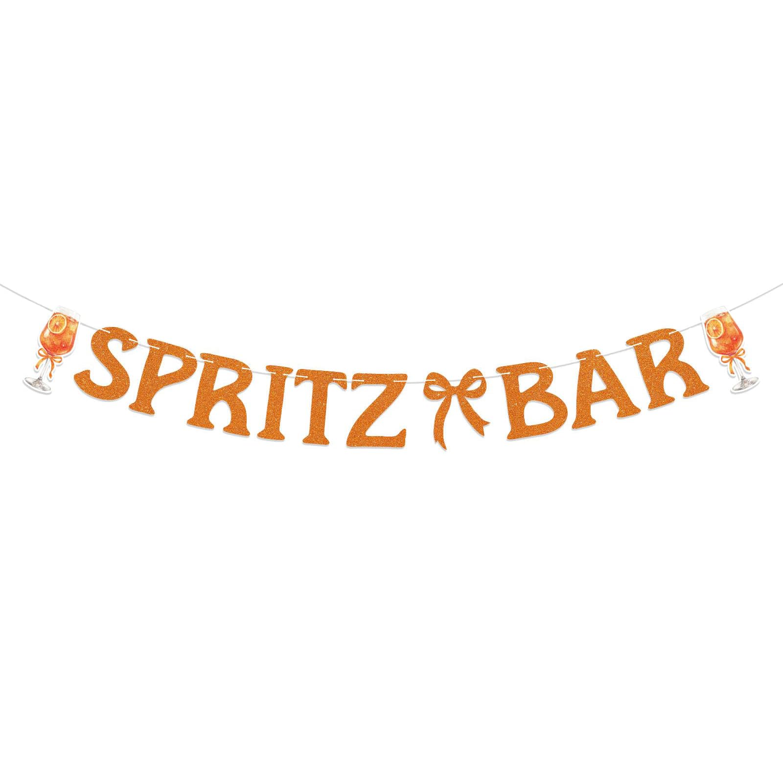 Bukecagif Aperol Spritz Party Garland, Aperol Deko Party, Garland (aa)