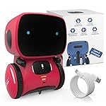 98K Robot Toys for Girls and Boys Rechargeable, Voice and Touch Sensor Robots Interactive Talking Smart Partner and Teacher with Singing, Dancing, Repeating, Toy Gifts for Kids Age 3 and Up
