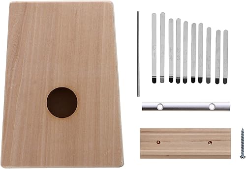 MILISTEN Kalimba - Piano de pulgar de 10 teclas Mbira de 10 tonos, kit de bricolaje, instrumento musical africano para principiantes, niños y