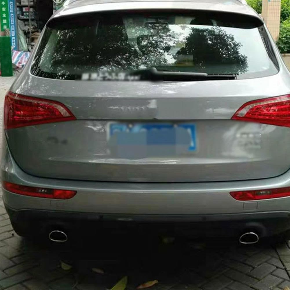 MadLoN Convient pour Audi Q5 2009-2013, Embouts d'échappement, Embout de Silencieux Anti-Rayures, Embout d'échappement en Acier Inoxydable, Modification de Voiture, Argent.