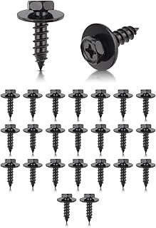 25Pcs 90159-60477 Bumper Splash Shield Fender Screw Bolt Hex Head Clips 9015960477 for Toyota Camry Prius FJ Cruiser RAV4 for Lexus CT200h ES250 ES300 GS450h