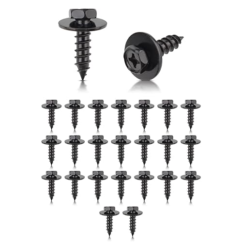 GoaMotors 25 Uds. 90159-60477 Parachoques Splash Shield Fender Tornillo Tornillo Clips de cabeza hexagonal 9015960477 para Toyota Camry Prius FJ