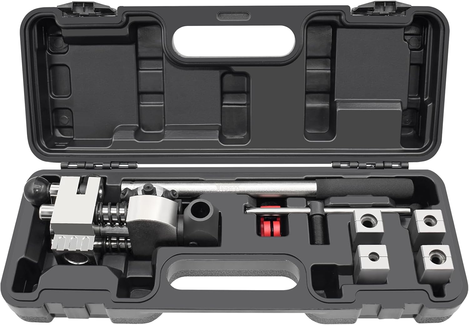 Brake Line Flaring Tool Kit, 45 Degree Single, Double and Bubble Flares, Brake Line and Tubing Flaring Tool for 3/16", 1/4", 5/16", 3/8" and 4.75mm Diameter Lines, Brake Flaring Tools