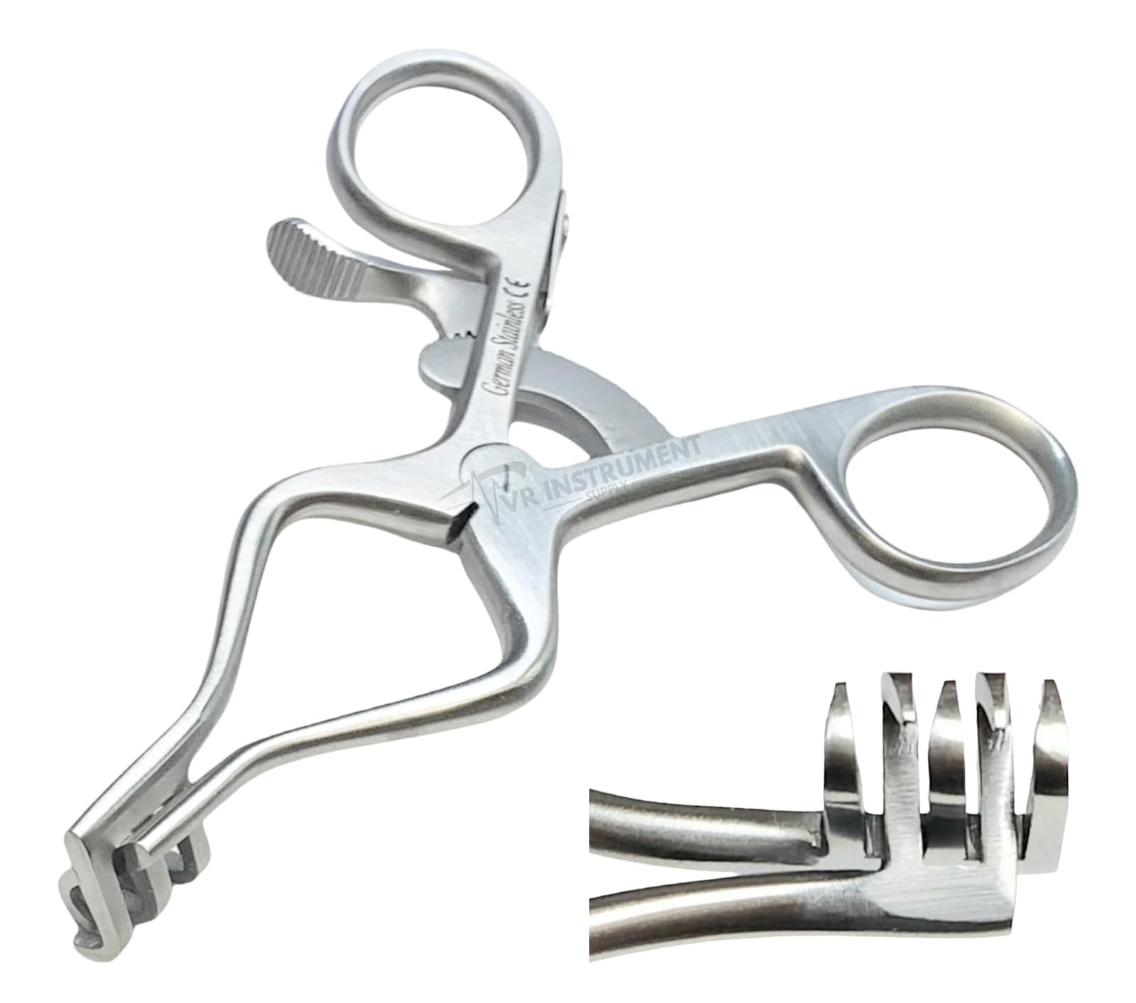 Weitlaner Retractors 4.5" Sharp 2x3 Prongs Surgical Veterinary Stainless Steel Instruments