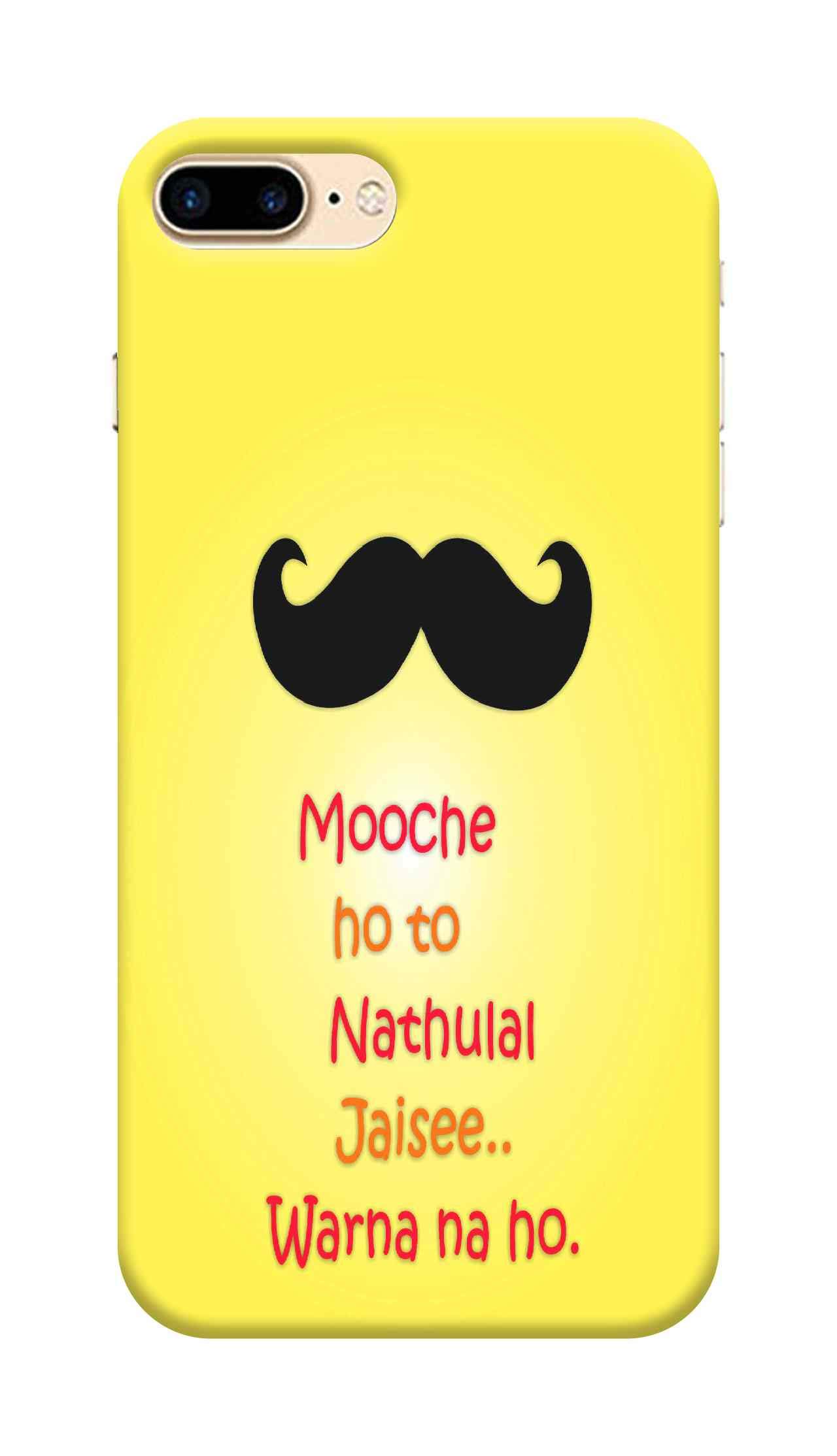 Gochitra Nathulal Mooche Design iPhone 8 Plus 3D Mobile Back Cover Suitable for Youngsters