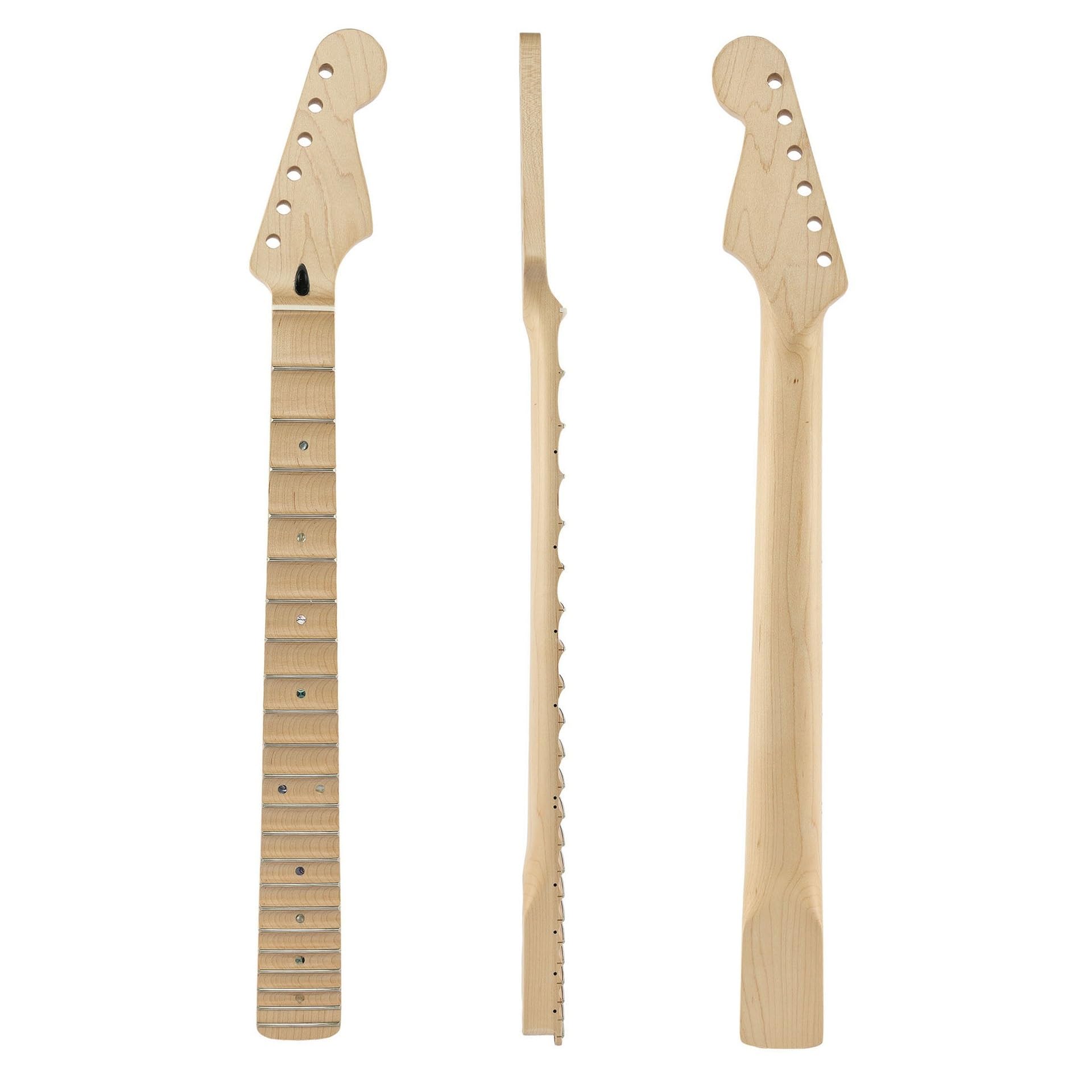 DIY Guitar Necks 22 Fret Full Scalloped Neck With Wavy Fretboard For ST Electric Guitar