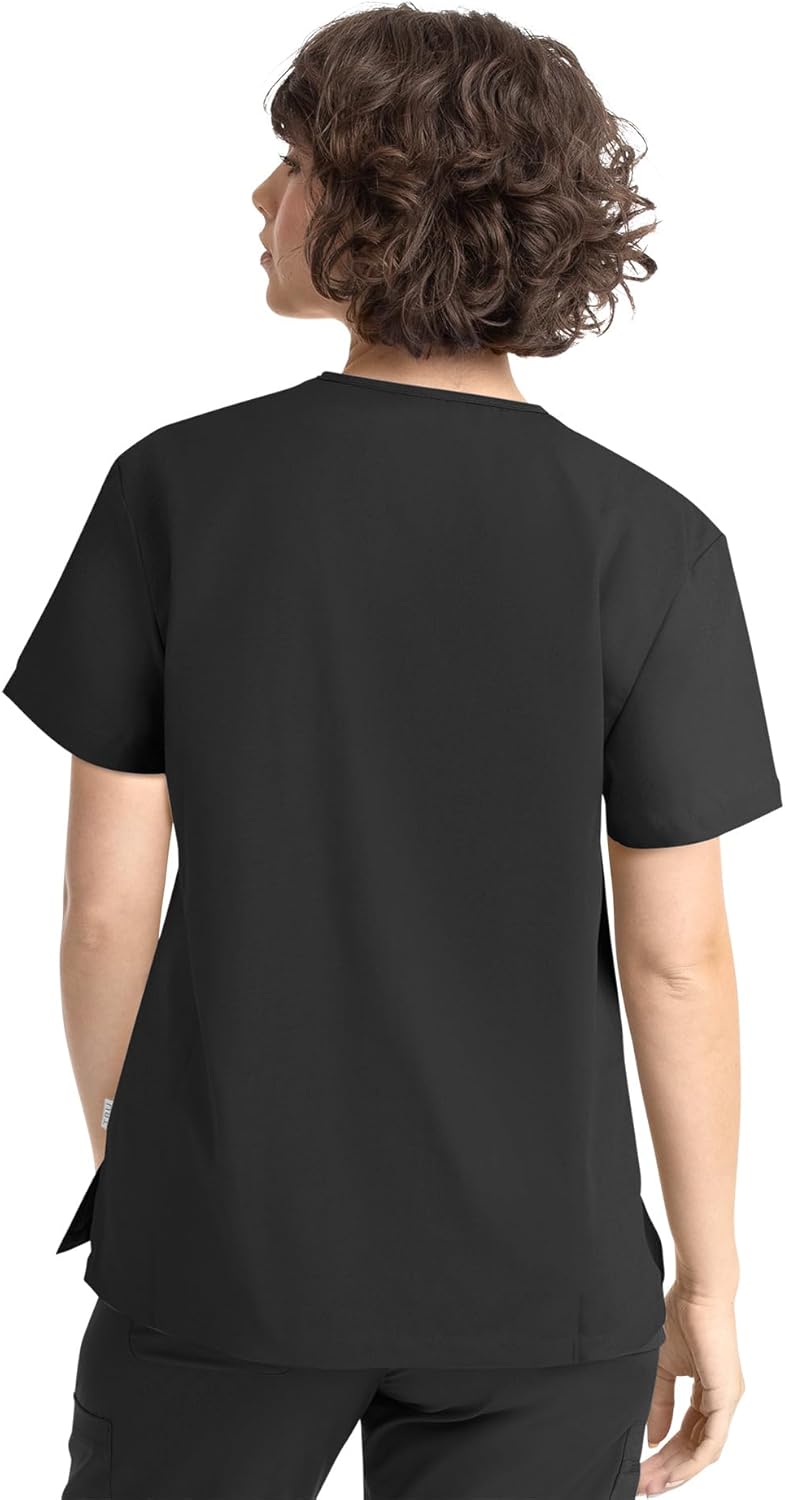 Tru Basic Unisex V-Neck 1-Pocket Scrub Top 10101 - Image 3