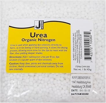 Jacquard Urea 1lb Pk for Tie Dye, Screen Printing & Fabric Dyeing | Prilled Urea Nitrogen for Vibrant Colors | Available in 1lb, 5lb, 25lb Sizes