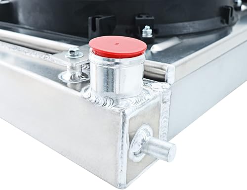 Miniatura 6 de Radiador para Ford F150 F250 F350 Expedition 4.2 5.4L 4.6L V8, 4 L 4.6L V8, 4 filas de aluminio con núcleo de 4 filas + cubierta / ventilador + kit