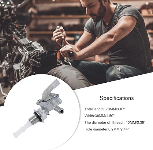 Miniatura 3 de Interruptor de tanque de combustible, válvula de grifo de combustible para generador, válvula de grifo de motocicleta, generador de válvula de