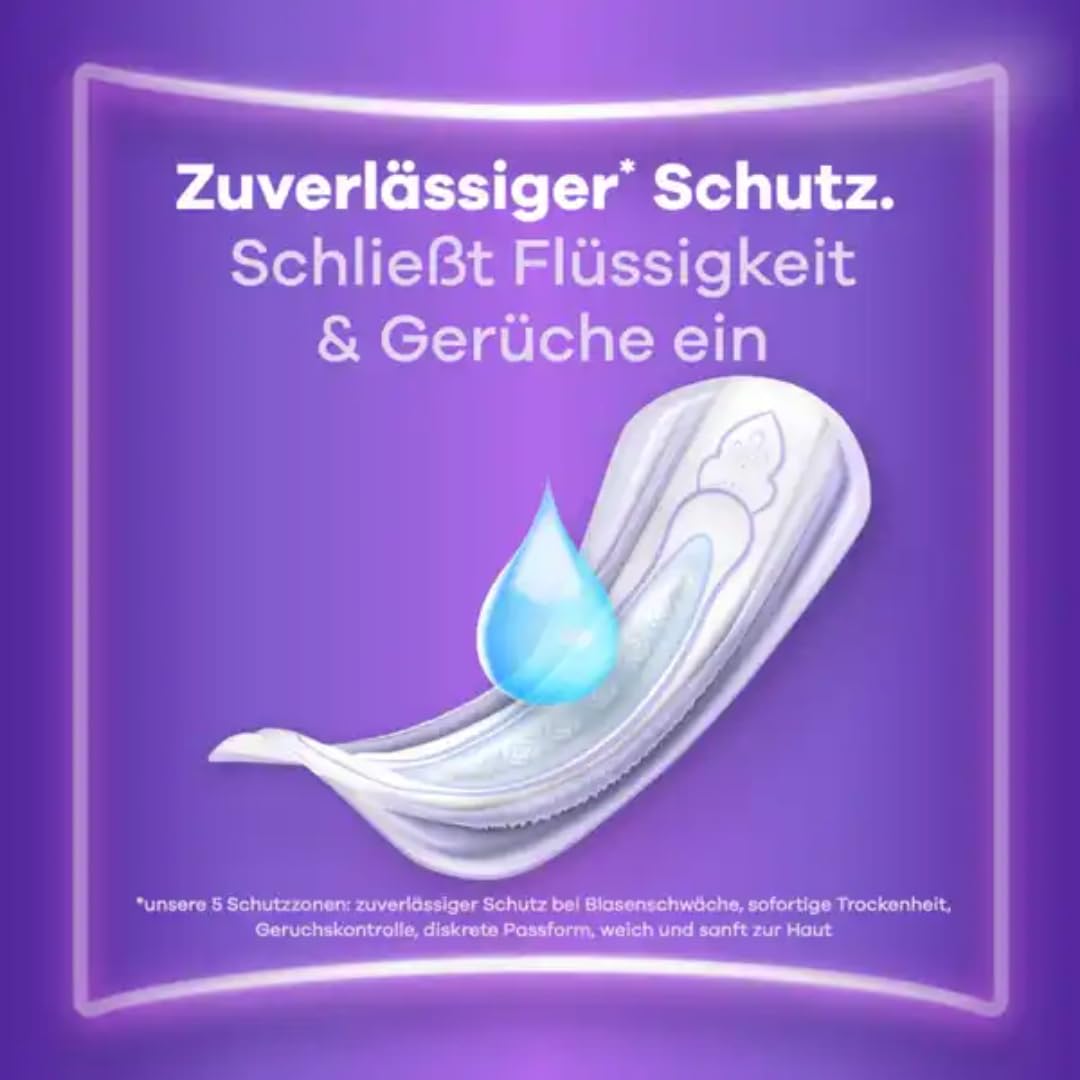 Discreet Inkontinenz-Einlagen Größe 5 Long bei Blasenschwäche Monatspaket 80 Stück mit Pufai Grocery