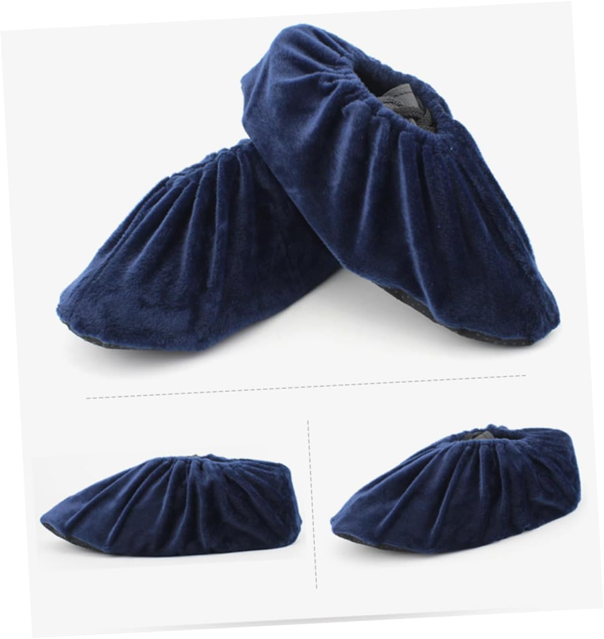 ORFOFE 5pairs Reusable Overshoes Slip Thicken Foot Covers for Shoes Booties Covers Wine