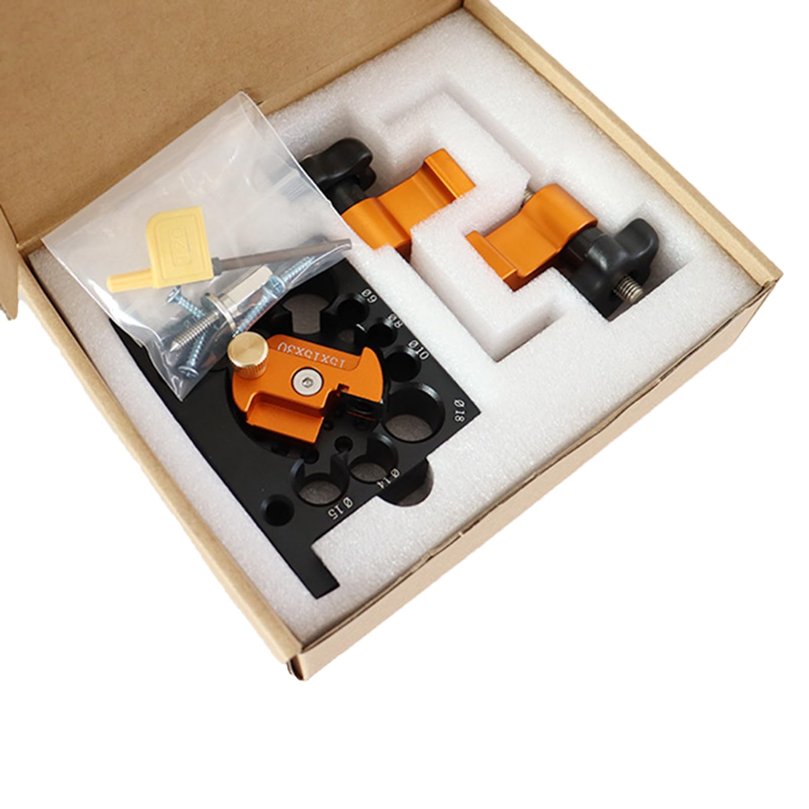 Msioytog Multifunctional Dowel Jig Cutter Plate Kits With 9 Holes For Creative Woodworking Solution Electric Drill Wood Projects Woodworking Auxiliary Tool