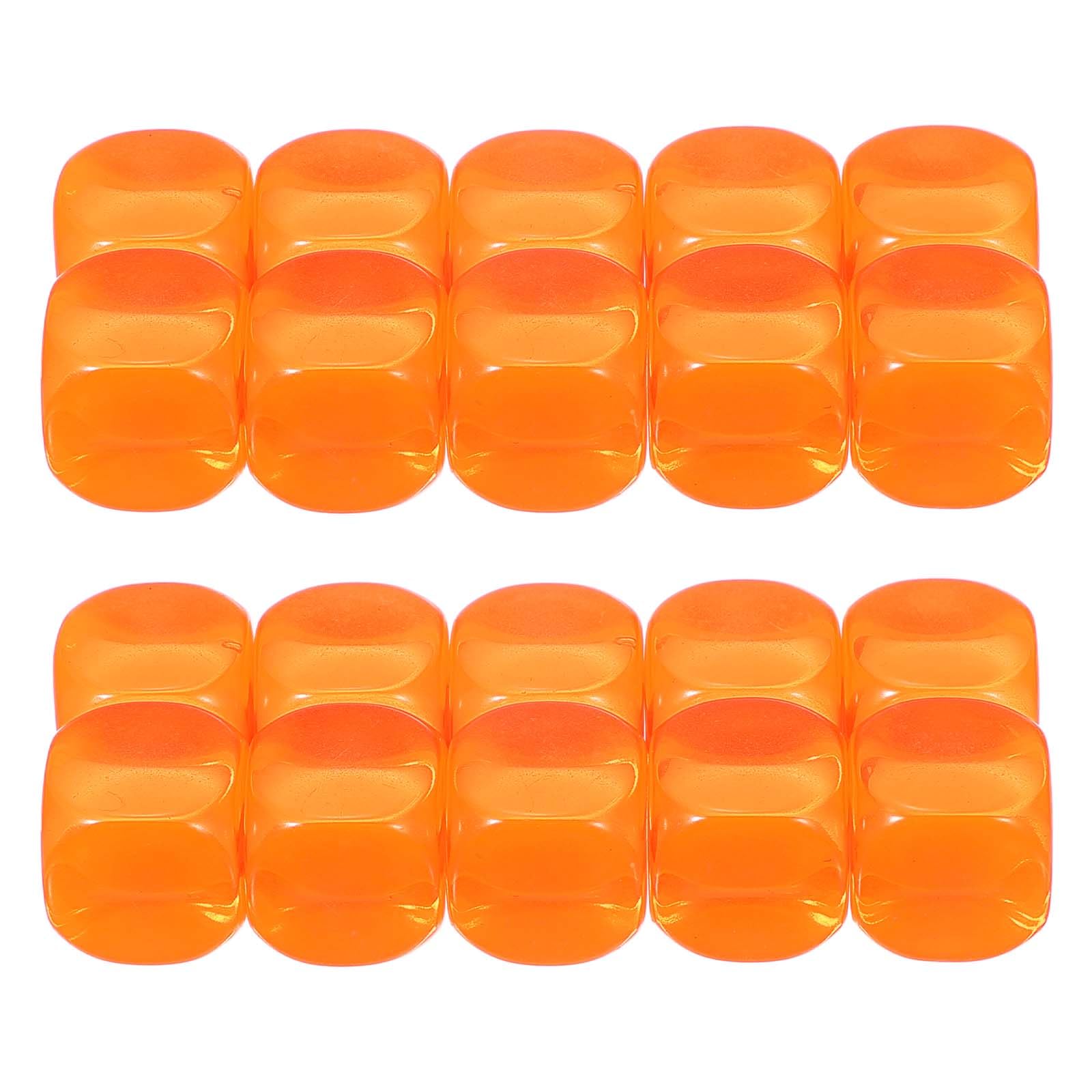 PATIKIL 16 mm Clear Acrylic Dice Blank