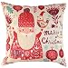 Ikevan Vintage Christmas Sofa Bed Home Decor Pillow Case Cushion Cover (18" x 18") (06)