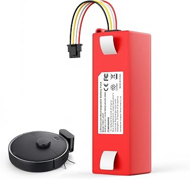 14.4V 6900mAh Battery Compatible for Roborock S7 S5 S4 S6 S50 S51 S52 S55 S60 S502 Q5 Q7 T4 T6 T60 Robot Vacuum, Compatible for Xiaowa E4 E5 E20 E25 E35 C10, Fit with Xiaomi 1st/2nd Generation Series