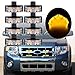 Astra DepotS Emergency Stroble Light Deck Dash Flashing Grilles Light Kit (2-LED w/o mode indicated, Amber)