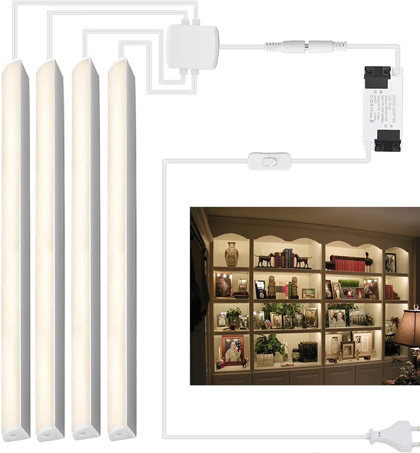 Lot De 3 Bandes Lumineuses Magnétiques Rechargeables Pour Dessous D'armoire - Détecteur De