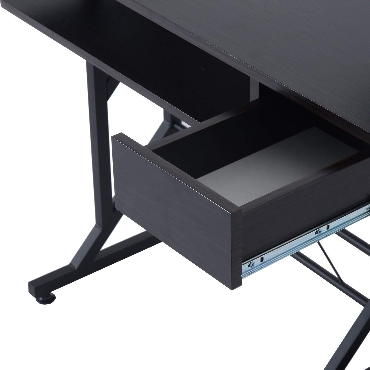 Computer Desk Sliding Keyboard Tray Drawer Host Box Shelf Home