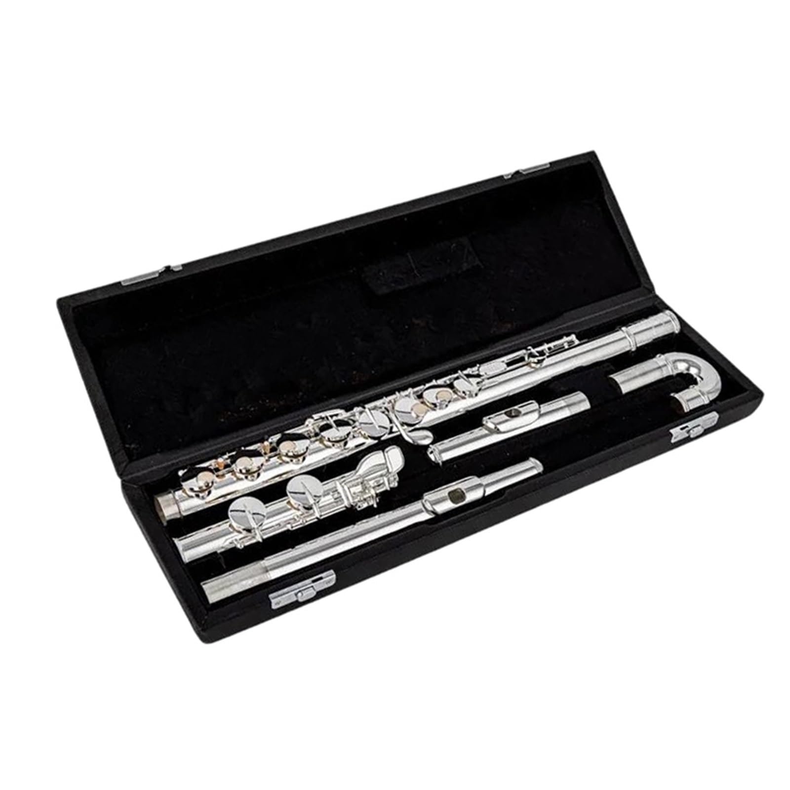 Altflöte, G-Ton, 16 geschlossene Klappen, versilbert, professionelles Musikinstrument mit Koffer, langlebig,