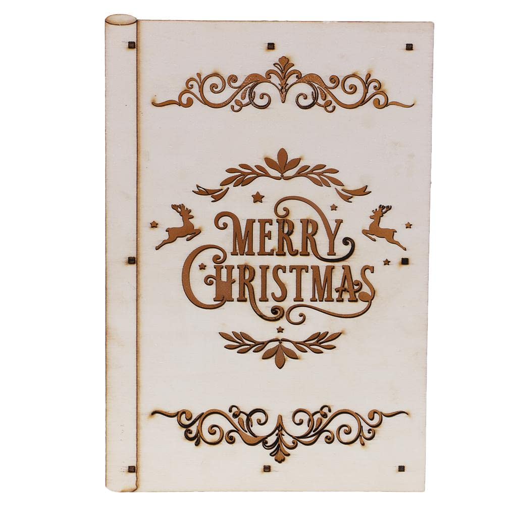 ATORSE® Luminaria 3D Marquee Led Light Christmas Party Market Decoration Gift Book