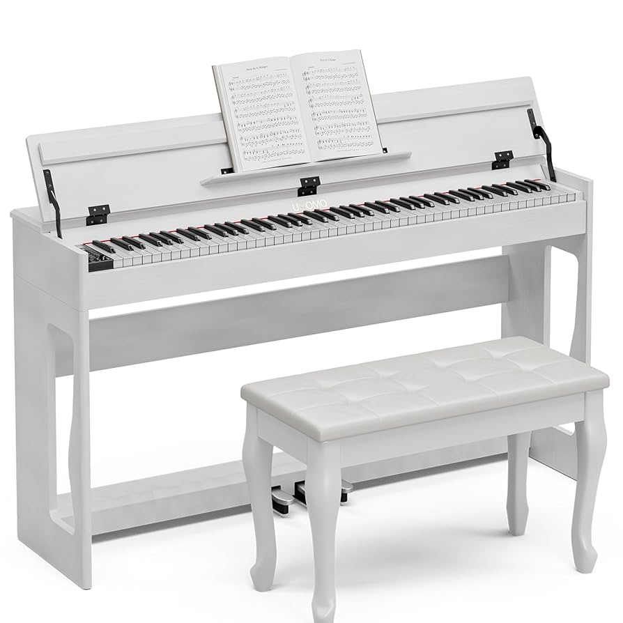 鍵盤楽器 amomo Amazon.com: UMOMO 88 Weighted Key Digital Piano with Duet