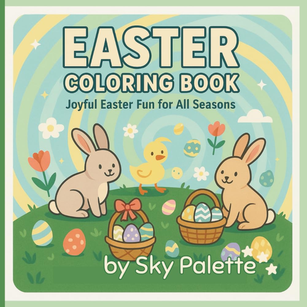 Easter Coloring Book: Joyful Easter Fun for All Seasons | 50 Cute Easter Coloring Pages for Kids Ages 4–8 Featuring Bunnies, Chicks & Eggs (Fun for All Seasons Coloring & Activity Books)
