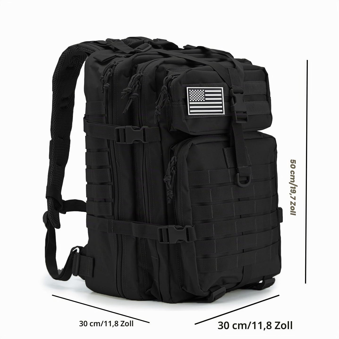 QT&QY 45L großer taktische militär rucksack herren armee bundeswehr rucksack Outdoor MOLLE survival rucksack camping wanderrucksack