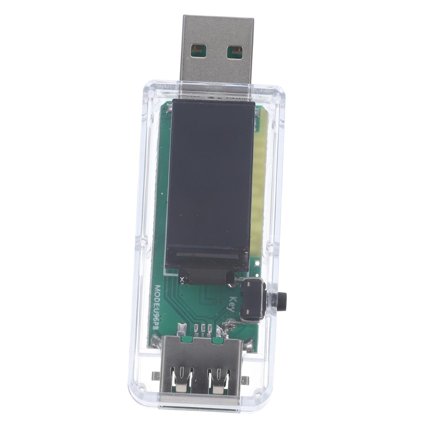 HOMSFOU 5stücke Usb Tester Mit Lcd Messgerät Für Usb-spannung Und Strom Geeignet Für Schnellladung Power Bank Mobile Harddisk Computer Transparentes Gehäuse