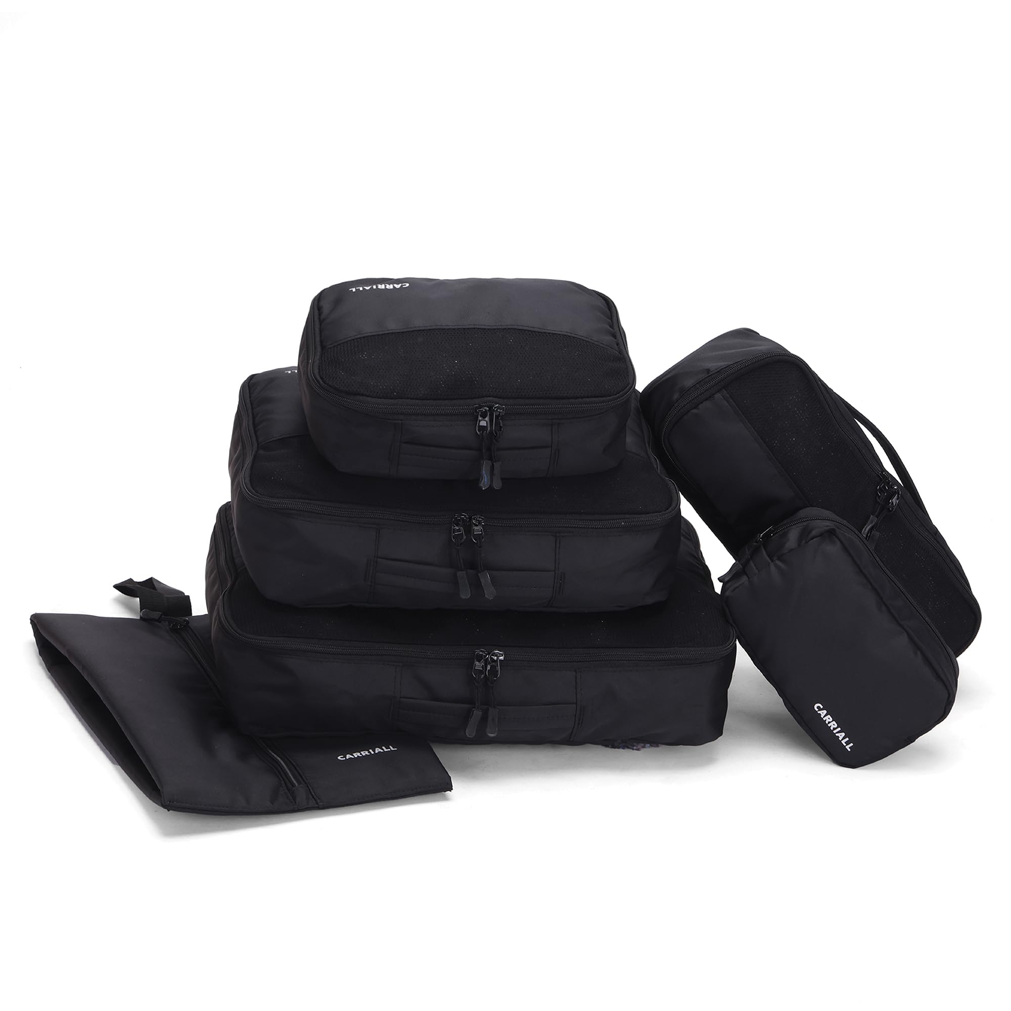 Polyester Packing Cubes Travel Pouch (Set of 6 Pouch) | for Toiletry, Makeup Kit & Travel Accessories | Travel Pouch | Travel Pouch for Men & Women | Convenient Design & Easy to Carry-image-22