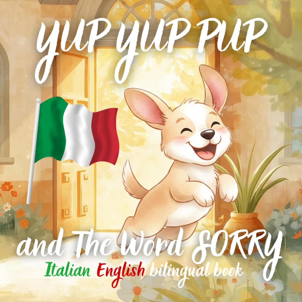 Yup Yup Pup and The Word SORRY Italian-english bilingual book: A Fun and Heartwarming Children’s Book Teaching Kindness, Empathy, and How to Say Sorry – Perfect for Ages 3-7 (Yup Yup Pup Italian)