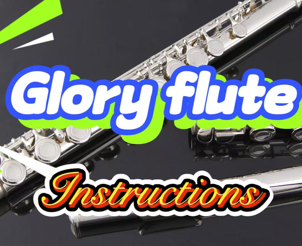 Glory Closed Hole C Flute With Case, Tuning Rod and Cloth,Joint