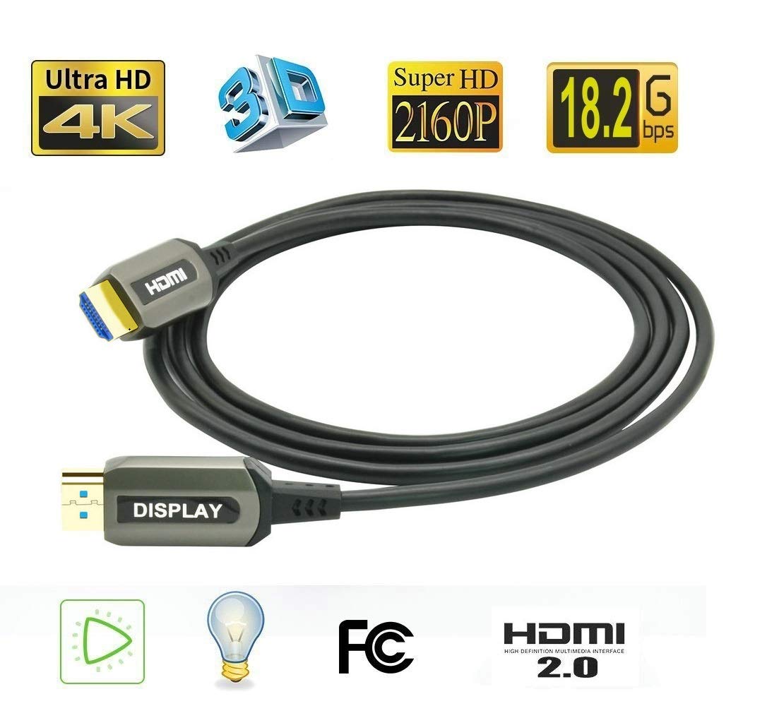 9 metri AOC HDMI cavo a fibre ottiche Ultra HDR HDMI2.0b 18 Gbps, supporto 4K60HZ ARC HDR10 HDCP2.2, Dolby Vision, velocità leggera sottile e flessibile