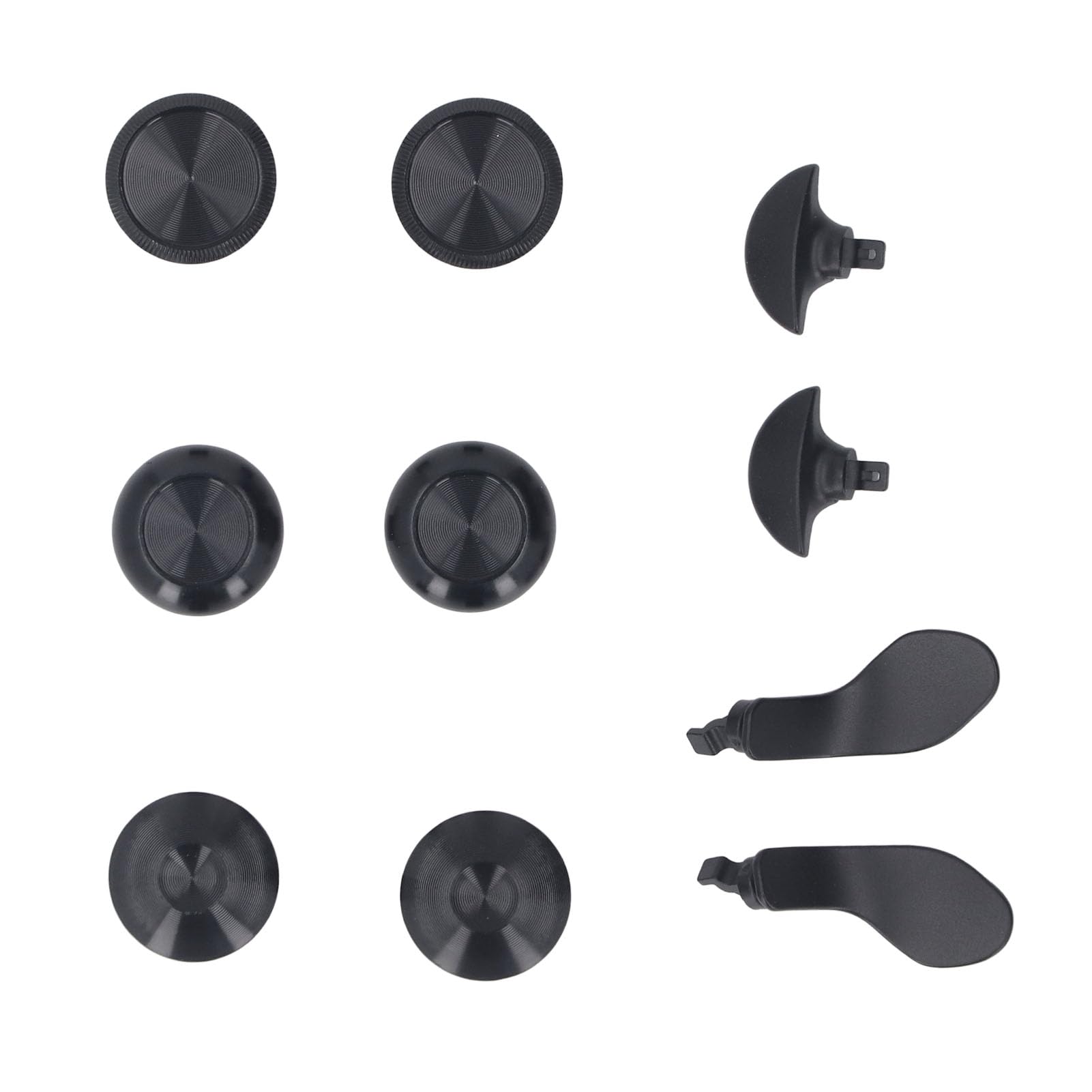 Metall Thumbsticks für PS 5 Edge Controller, 6 Stück Metall Joystick Kappen+4 Stück Metall Paddles auf Rückseite, Analogstick Joystick Kappen mit Paddles für PS 5 Edge Controller